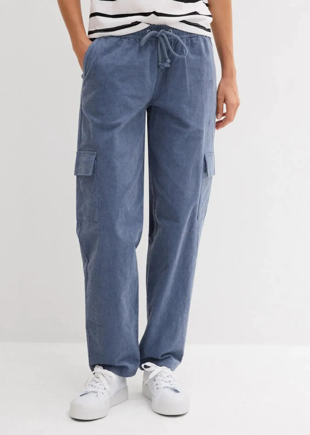 Damen bonprix Bekleidung·Kleider|Hosen|Cordhose im Barrel-Shape