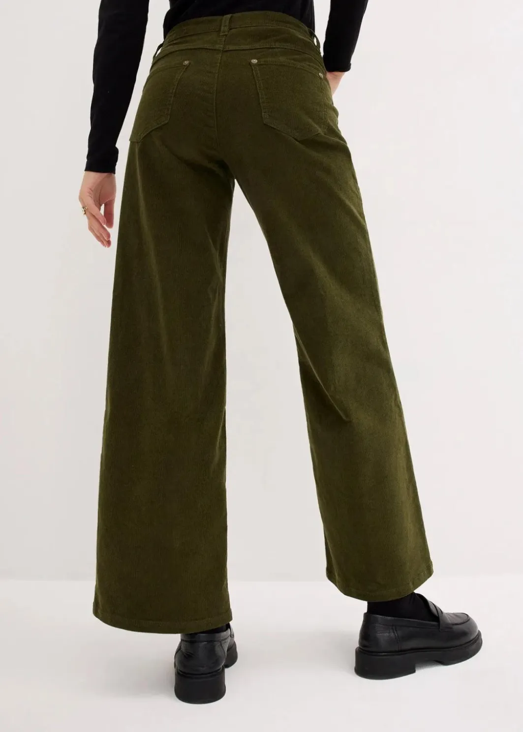 Damen bonprix Hosen|Bekleidung·Kleider|Cordhose im Marlene-Stil