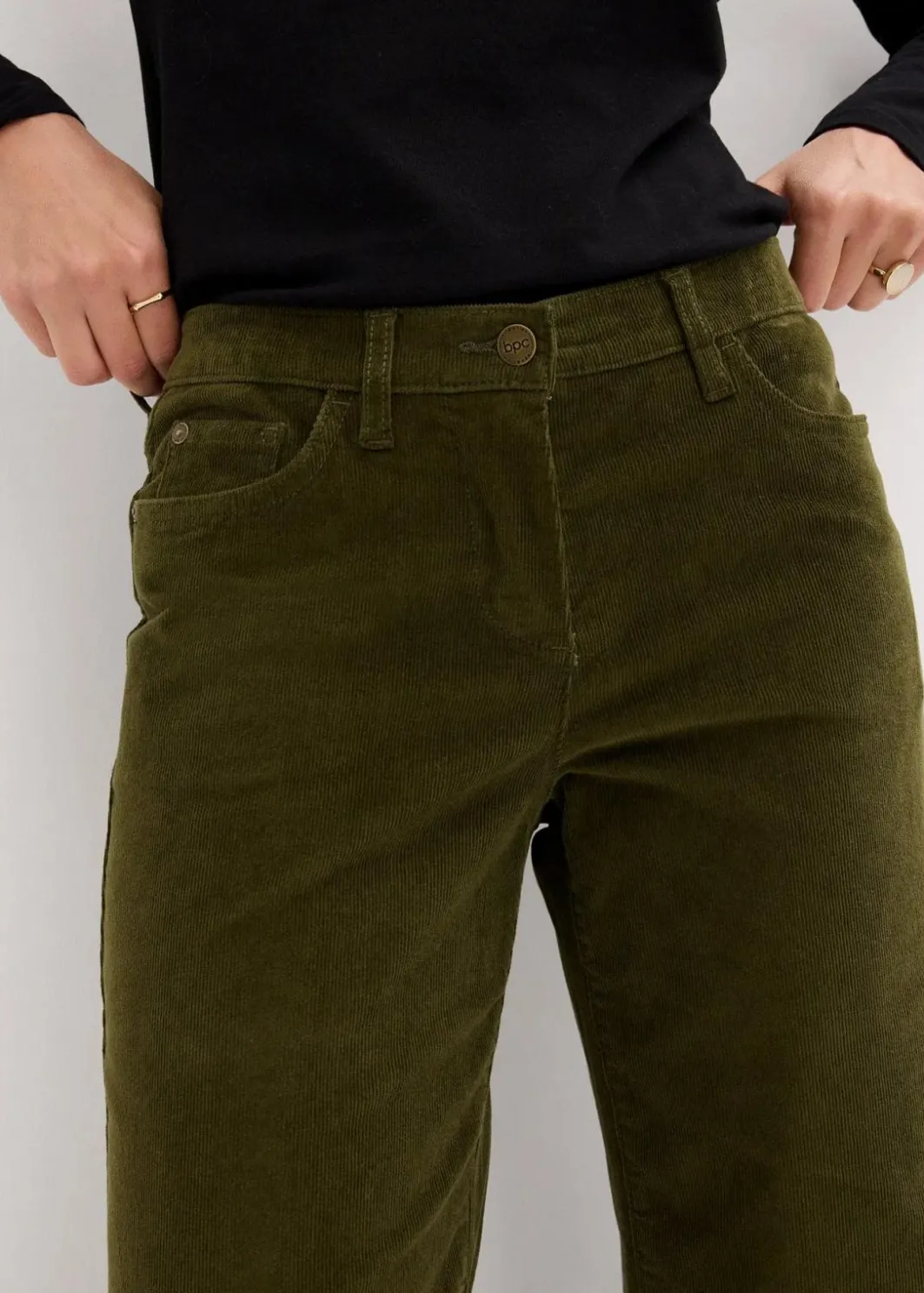 Damen bonprix Hosen|Bekleidung·Kleider|Cordhose im Marlene-Stil