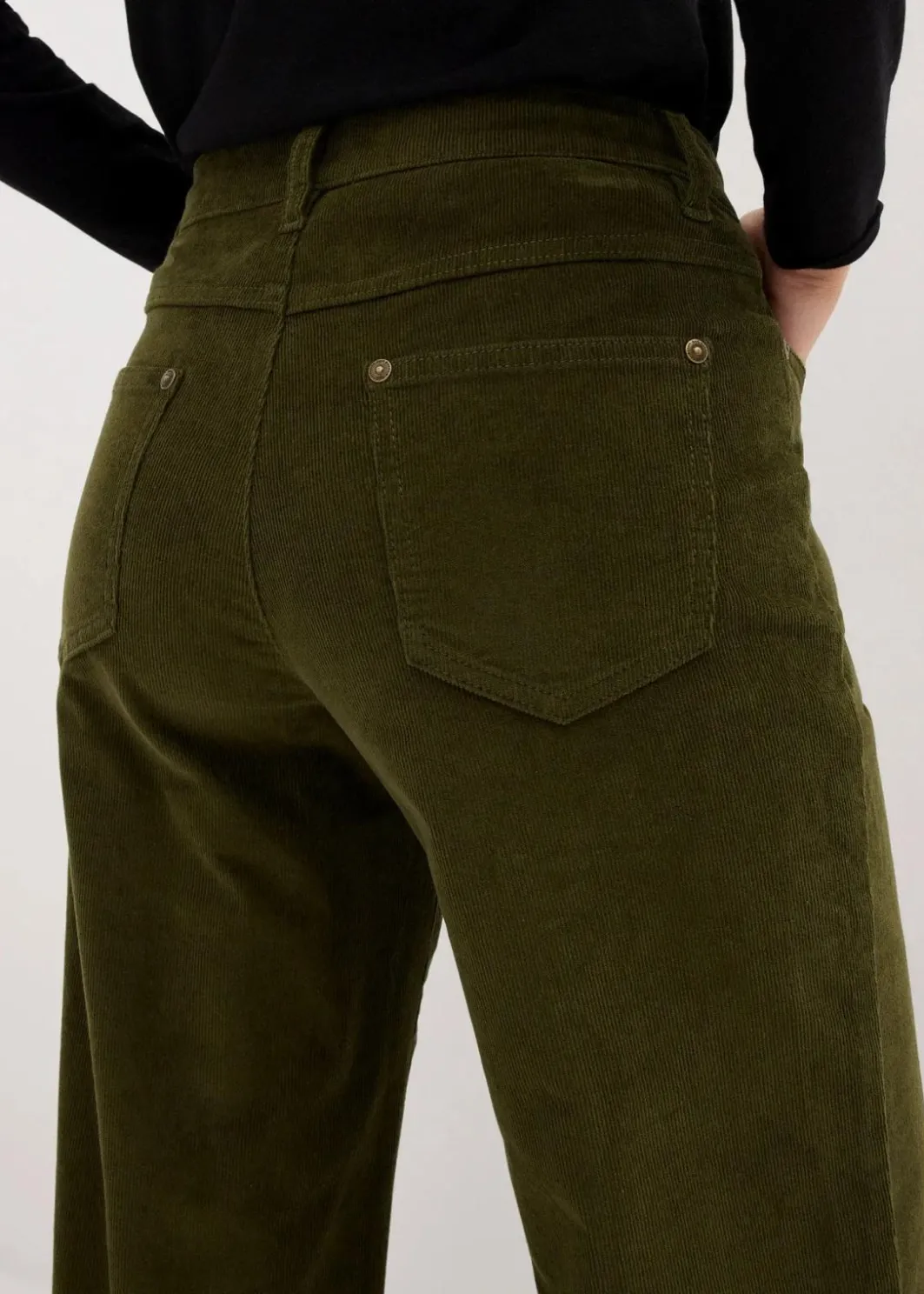 Damen bonprix Hosen|Bekleidung·Kleider|Cordhose im Marlene-Stil