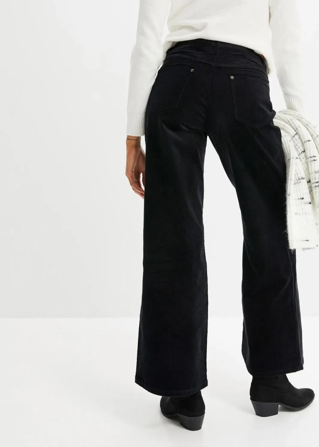 Damen bonprix Hosen|Bekleidung·Kleider|Cordhose im Marlene-Stil