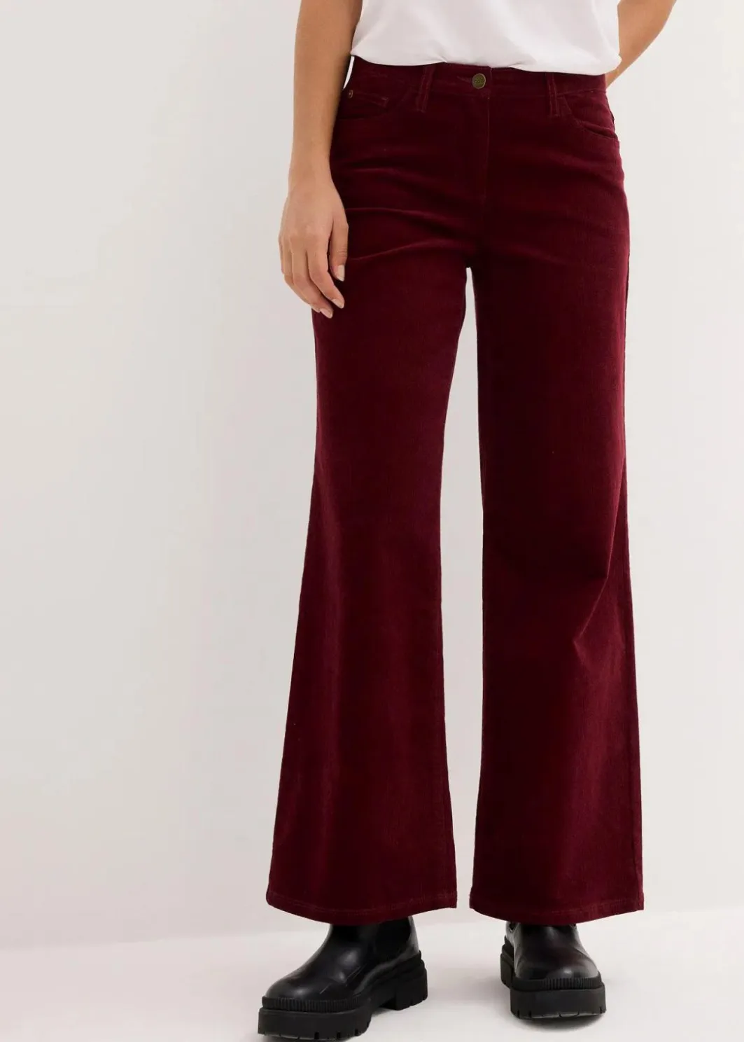 Online Cordhose im Marlene-Stil Damen Bekleidung·Kleider|Hosen