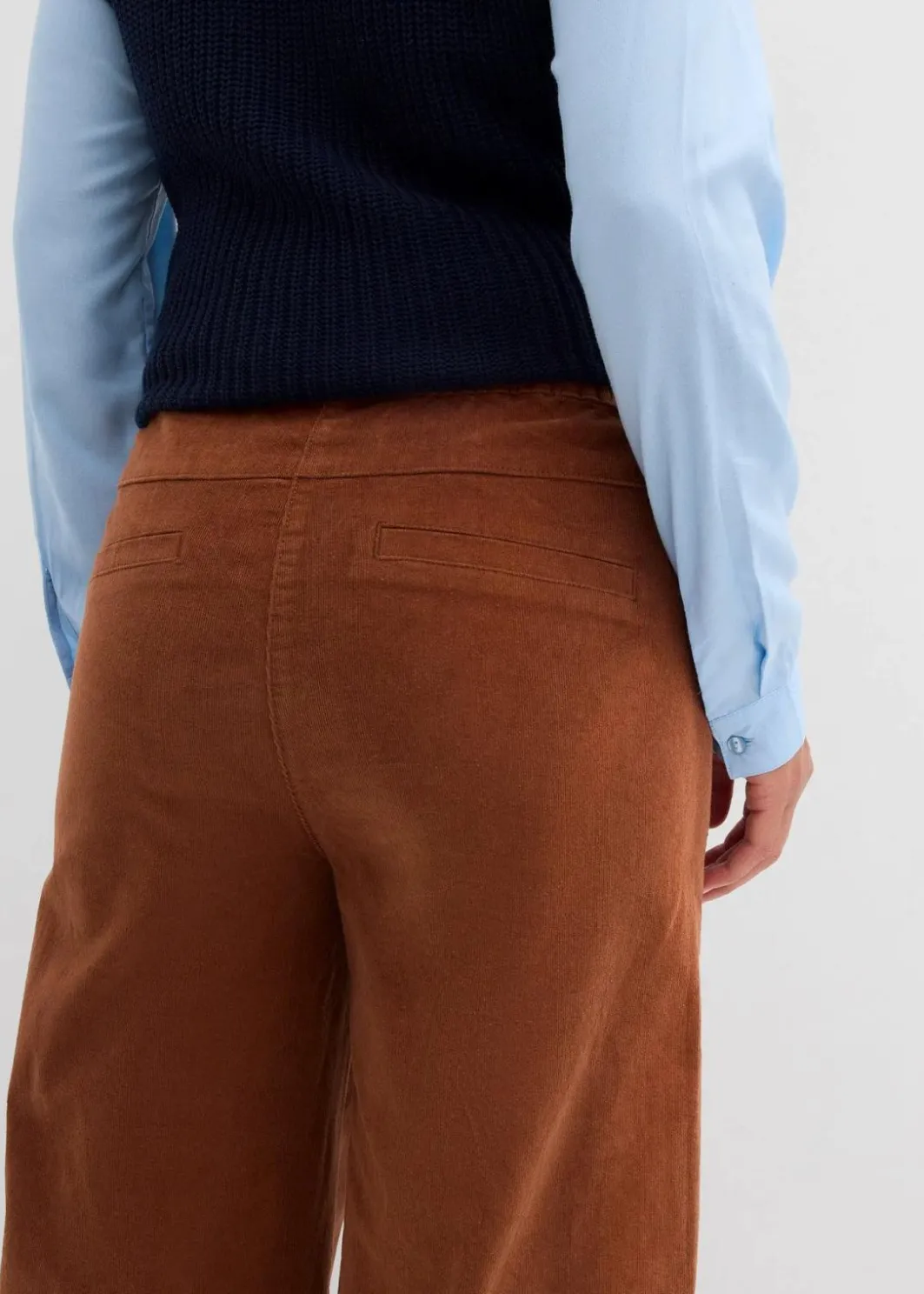 New Cordhose mit Bequembund, High Waist Damen Hosen|Bekleidung·Kleider
