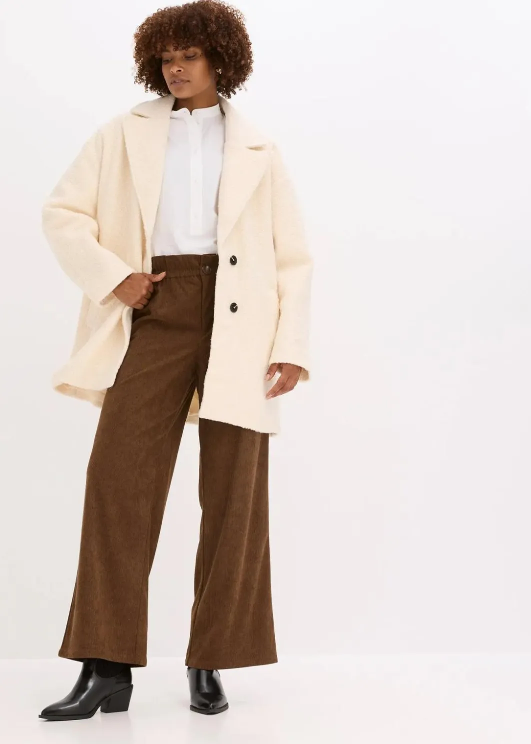 Hot Cordhose mit weitem Bein Damen Hosen