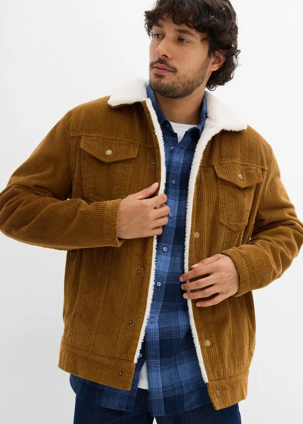Discount Cord-Jacke mit Teddyfutter Herren Große Größen|Jacken & Mäntel