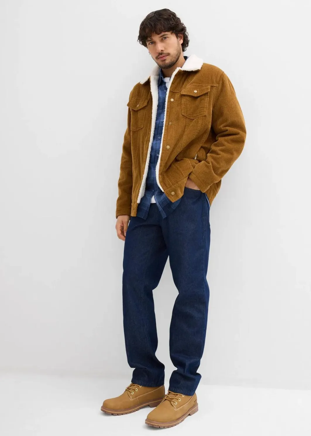 Discount Cord-Jacke mit Teddyfutter Herren Große Größen|Jacken & Mäntel