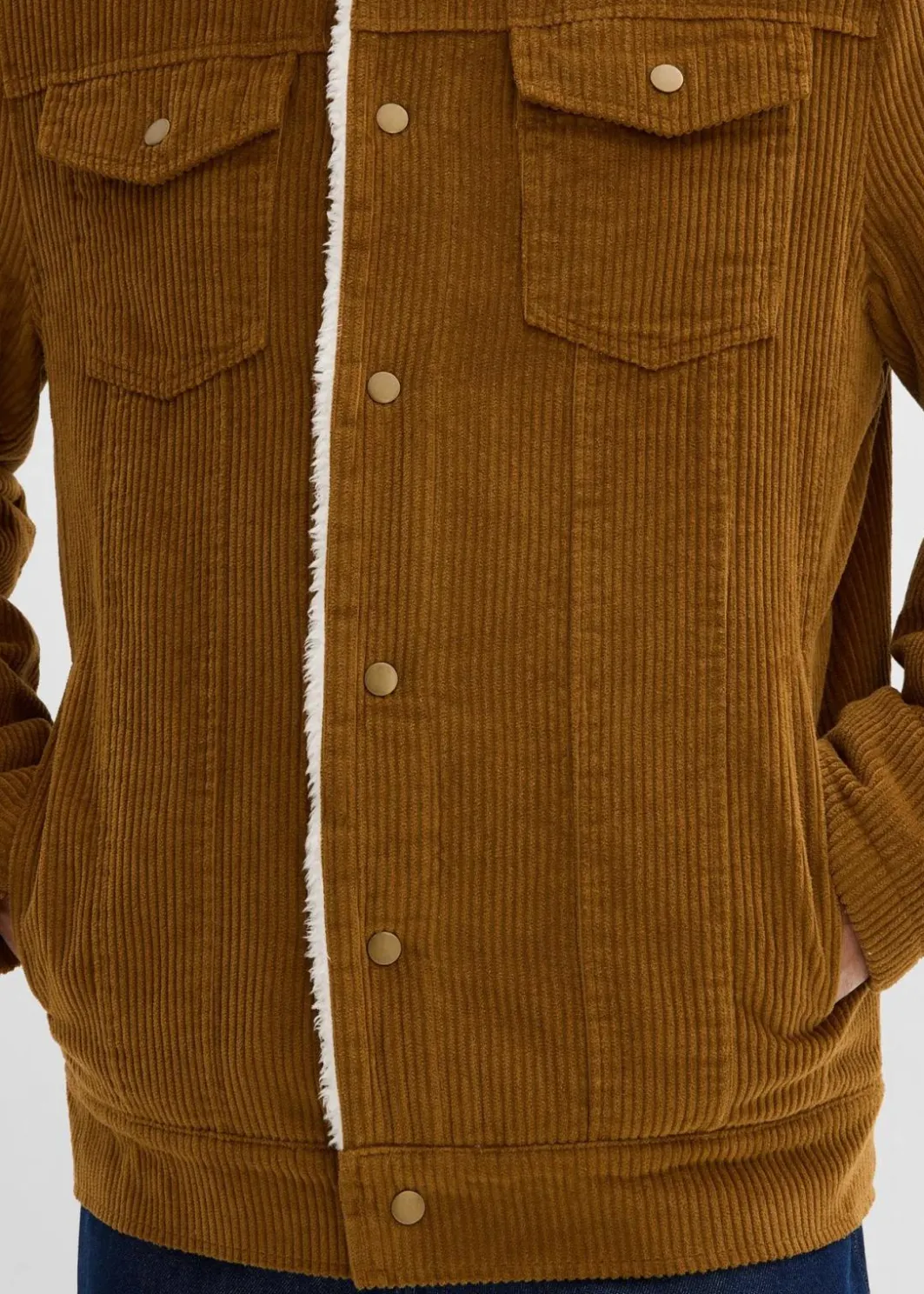 Discount Cord-Jacke mit Teddyfutter Herren Große Größen|Jacken & Mäntel