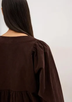 Clearance Cordkleid aus Baumwolle Damen Kleider|Bekleidung·Pullover & Strickjacken