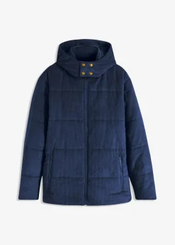 Cord-Steppjacke mit abnehmbarer Kapuze Herren Große Größen|Jacken & Mäntel
