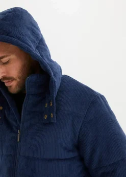 Cord-Steppjacke mit abnehmbarer Kapuze Herren Große Größen|Jacken & Mäntel