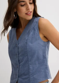 Cord-Weste Damen Jacken & Mäntel|Nachhaltigere Materialien