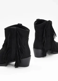 Damen bonprix Stiefeletten|Cowboy-Boots mit Fransen