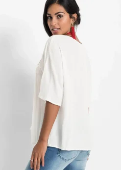 Crincle- Tunika aus softer Viskose Damen Bekleidung·Jacken & Mäntel|Blusen & Tuniken