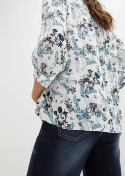 Damen bonprix Bekleidung·Jacken & Mäntel|Blusen & Tuniken|Crinkle-Bluse aus fließender Viskose