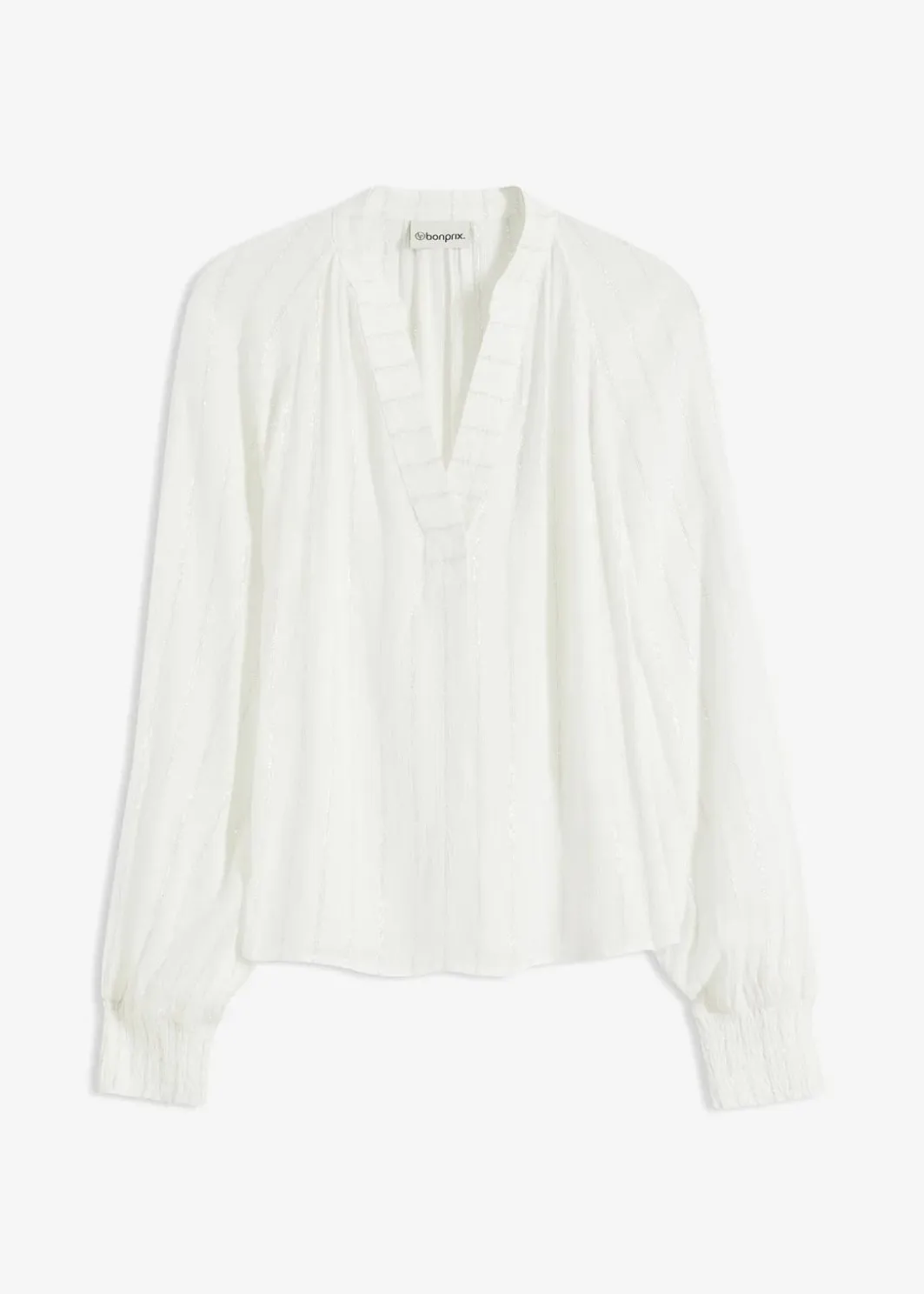 Damen bonprix Bekleidung·Jacken & Mäntel|Blusen & Tuniken|Crinkle-Bluse mit Lurex