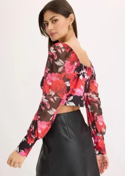 Damen bonprix Bekleidung·Jacken & Mäntel|Blusen & Tuniken|Cropped Blusentop