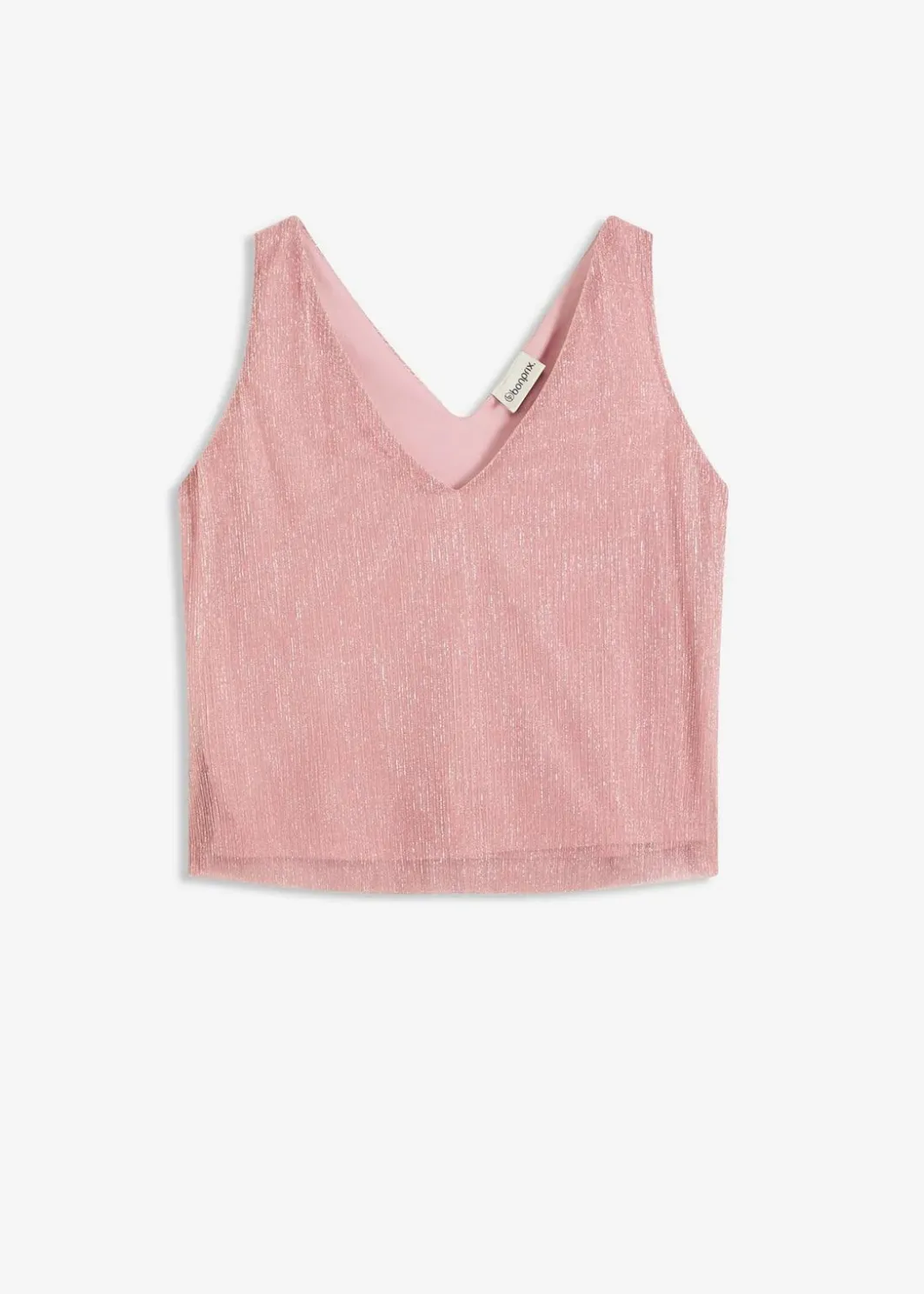 Damen bonprix Shirts & Tops|Cropped Top mit tiefem Ausschnitt