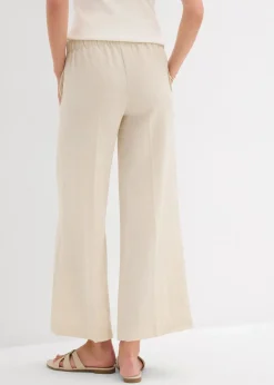 Outlet Culotte aus fließendem Viskose-Mix Damen Hosen|Bekleidung·Kleider