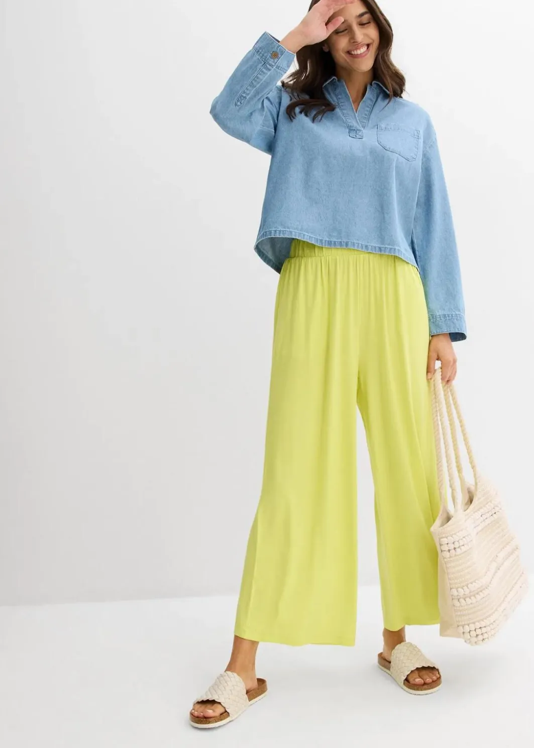 Hot Culotte aus fließender Viskose Damen Nachhaltigere Materialien|Hosen