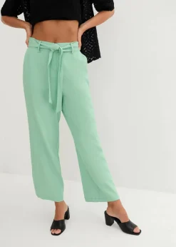 Damen bonprix Bekleidung·Kleider|Hosen|Culotte aus luftigem Leinen-Mix