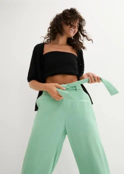 Damen bonprix Bekleidung·Kleider|Hosen|Culotte aus luftigem Leinen-Mix