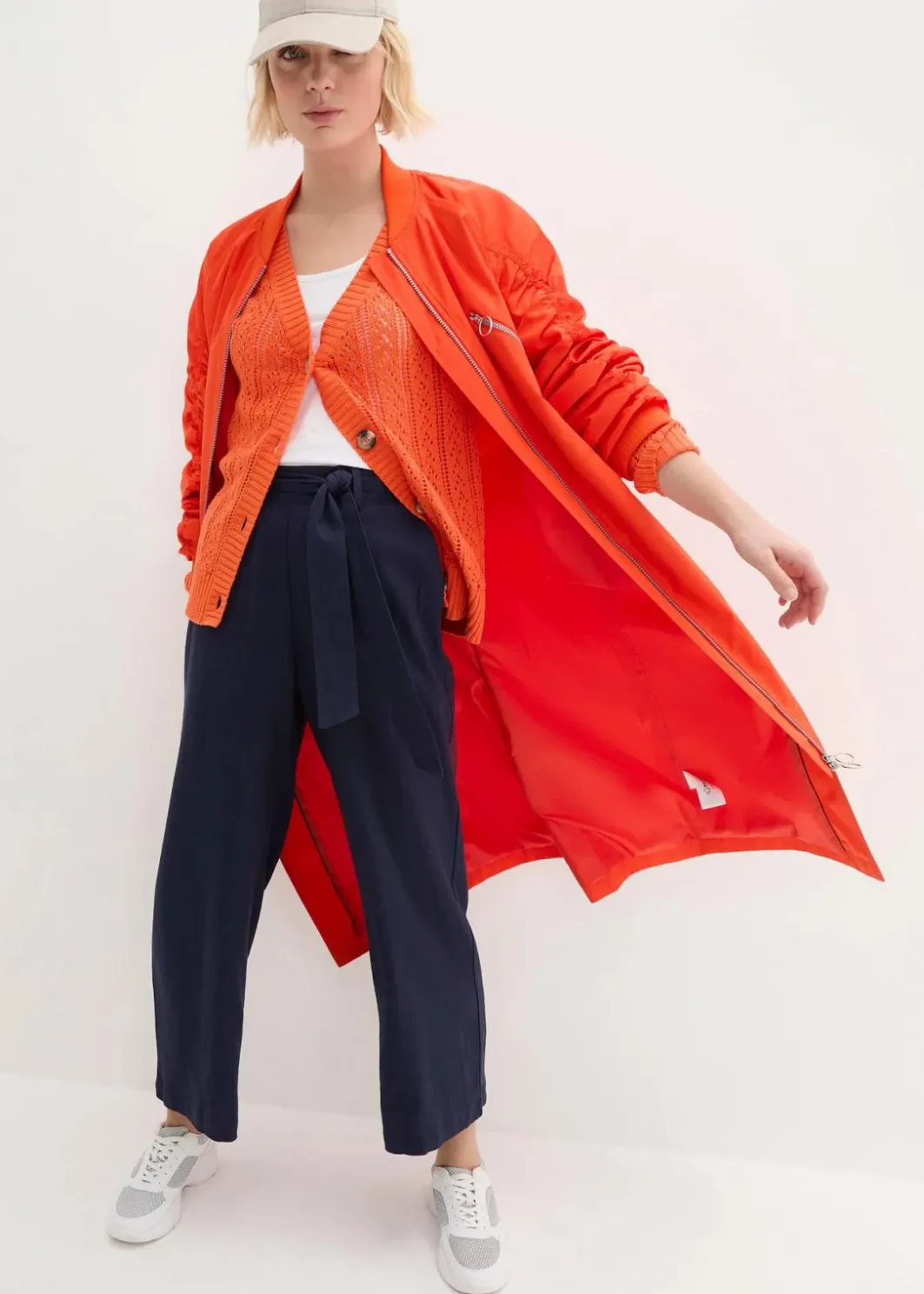 Outlet Culotte aus luftigem Leinen-Mix Damen Hosen|Bekleidung·Kleider