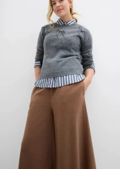 Outlet Culotte in Wolloptik Damen Hosen|Bekleidung·Kleider