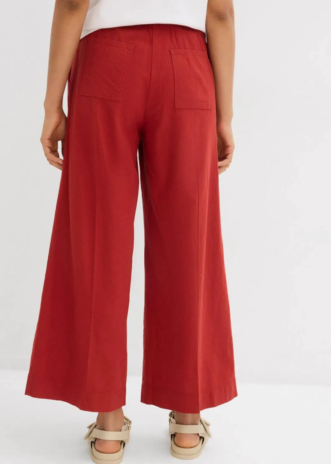 Damen bonprix Hosen|Bekleidung·Kleider|Culotte mit elastischem Bund aus Viskose-Mix