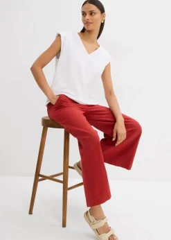 Damen bonprix Hosen|Bekleidung·Kleider|Culotte mit elastischem Bund aus Viskose-Mix