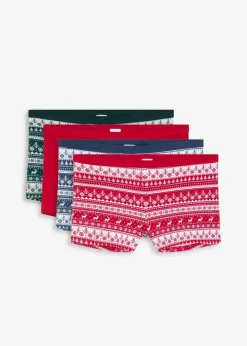 Damen bonprix Wäsche·Baumwollunterwäsche|Wäsche·Höschen|Damen Boxer mit Bio-Baumwolle (4er Pack)