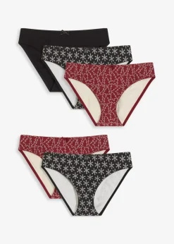 Best Damen Slip mit Baumwolle (5er Pack) Damen Wäsche·Baumwollunterwäsche|Wäsche·Höschen