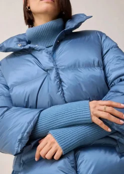 Best Daunenjacke mit recycelten Daunen​ und Strickärmeln Damen Bekleidung·Hosen|Premium