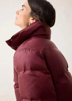 Damen bonprix Jacken & Mäntel|Premium|Daunenjacke mit recycelten Daunen und Strickärmeln
