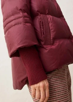 Damen bonprix Jacken & Mäntel|Premium|Daunenjacke mit recycelten Daunen und Strickärmeln