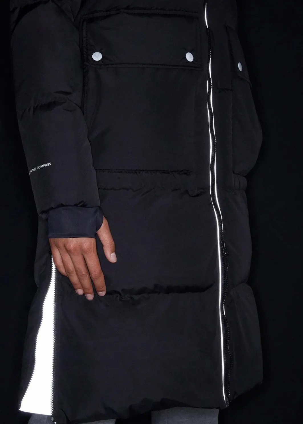 Damen bonprix Bekleidung·Hosen|Nachhaltigere Materialien|Daunenmantel mit reflektierenden Details