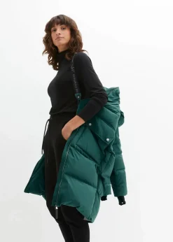 Daunenmantel mit reflektierenden Details Damen Jacken & Mäntel|Nachhaltigere Materialien