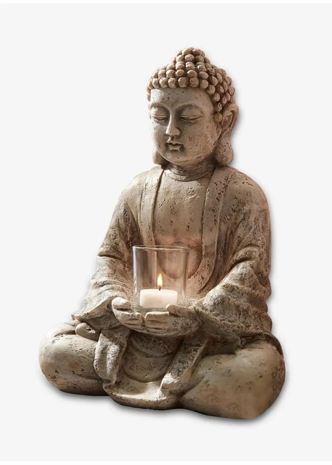 bonprix Kerzenhalter|Wohnaccessoires|Deko-Figur Buddha mit Teelichthalter