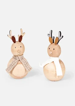 bonprix Wohnaccessoires|Weihnachtsdeko & -Textilien·Beleuchtung|Deko-Figur Elch (2er Pack)