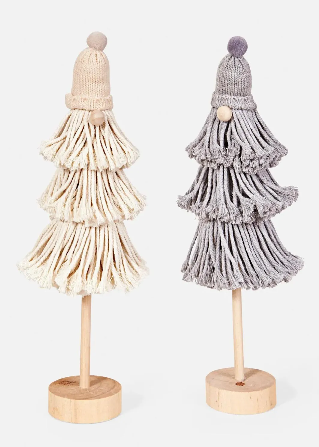 bonprix Wohnaccessoires|Weihnachtsdeko & -Textilien·Beleuchtung|Deko-Figur Wichtel in Zotteloptik (2er Pack)