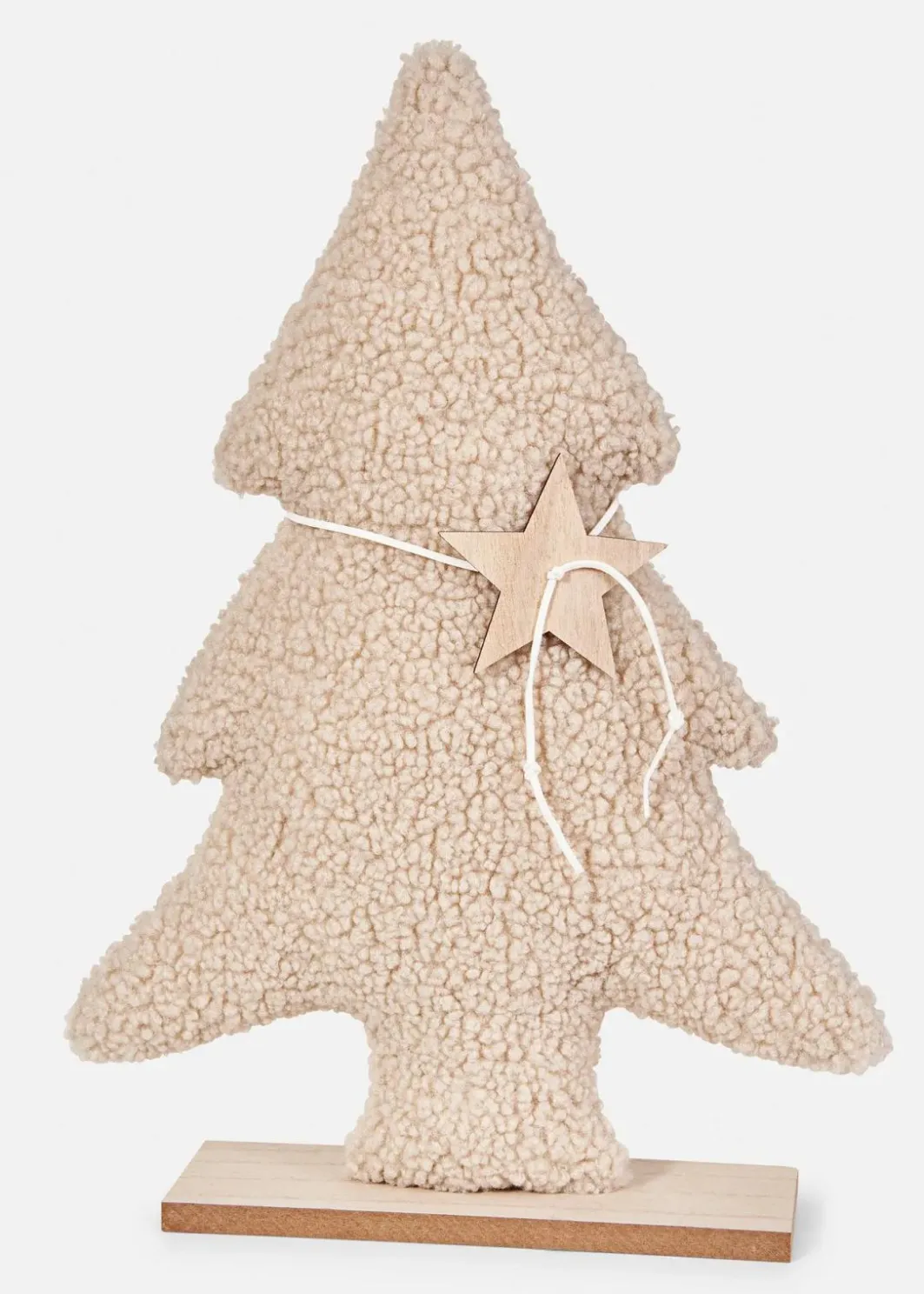 New Deko-Objekt Tanne mit Teddyfell Wohnaccessoires|Weihnachtsdeko & -Textilien·Beleuchtung