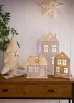 New Deko-Objekt Tanne mit Teddyfell Wohnaccessoires|Weihnachtsdeko & -Textilien·Beleuchtung