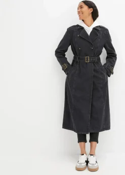 Damen bonprix Jacken & Mäntel|Bekleidung·Hosen|Denim Trenchcoat