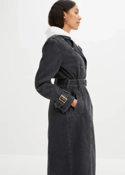 Damen bonprix Jacken & Mäntel|Bekleidung·Hosen|Denim Trenchcoat