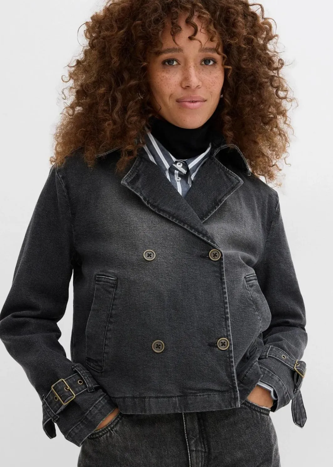 Best Denim Trenchjacke Damen Jacken & Mäntel