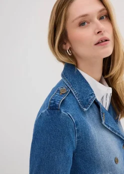 Outlet Denim Trenchjacke Damen Jacken & Mäntel