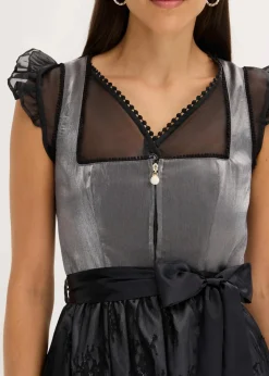 Best Dirndl mit glänzendem Mieder (2-tlg.Set) Damen Bekleidung·Pullover & Strickjacken|Kleider