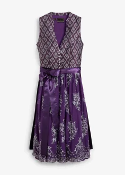 Damen bonprix Kurzgrößen|Bekleidung·Pullover & Strickjacken|Dirndl mit Jacquard und Stickerei (2-tlg.Set)