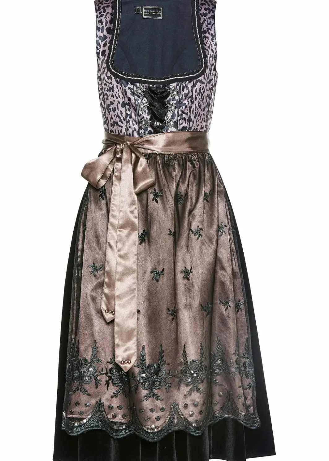 Discount Dirndl mit Leomuster Damen Kurzgrößen|Bekleidung·Pullover & Strickjacken