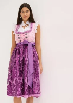 Damen bonprix Bekleidung·Pullover & Strickjacken|Kleider|Dirndl mit Pailletten Schürze (2-tlg.Set)