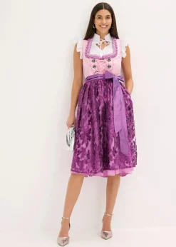 Damen bonprix Bekleidung·Pullover & Strickjacken|Kleider|Dirndl mit Pailletten Schürze (2-tlg.Set)